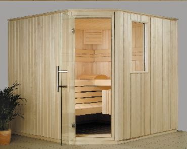 Sauna - tradtionele Finse saunacabine - Klik op de afbeelding om het venster te sluiten
